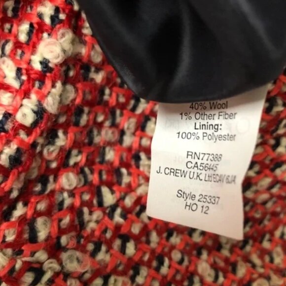 Like -new J. Crew Tweed Wool Blend Boucle Dress, 8 - Picture 6 of 11